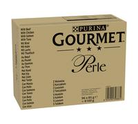 Megapack risparmio! Gourmet Perle 96 x 85 g Alimento umido per gatti - Manzo, Pollo, Salmone, Tonno in Salsa