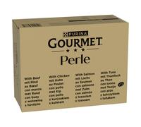Megapack risparmio! Gourmet Perle 96 x 85 g - Manzo, Pollo, Salmone, Tonno in Salsa