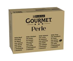 Megapack risparmio! Gourmet Perle 96 x 85 g - Manzo, Pollo, Salmone, Tonno in Salsa