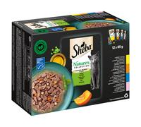 Megapack risparmio! Sheba Nature's Collection in Salsa 144 x 85 g per gatto - Varietà raffinata (Pollo, Tacchino, Tonno, Salmone)