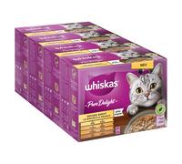 Megapack risparmio! Whiskas Pure Delight in buste 144 x 85 g umido gatti - Spezzatino di Pollame in Gelatina