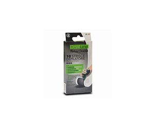 MEGAPLAST 116576 CepilLine Strisce depilatorie al carbone VISO 10 unità.