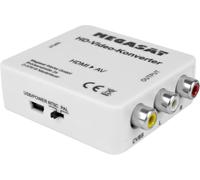 Megasat Convertitore video HD - HDMI ad AV/RCA/Cinch | Conversione semplice da segnali digitali ad analogici, basso consumo energetico