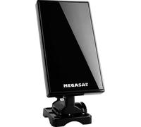 Megasat DVB-T 40 - Antenna, interno & esterno, TV & radio - Nero | Digitale Terrestre, FM, DAB/DAB+, alloggiamento impermeabile, filtro LTE, amplificazione 28 dB