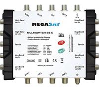 Megasat Multiswitch 5/8 C - Multiswitch (Ricezione di 1 satellite, fino a 8 utenti, espandibile tramite cascata per maggiore flessibilità)