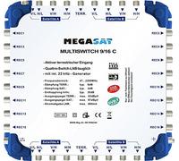Megasat Multiswitch 9/16 C - Multiswitch (ricezione di 2 satelliti, fino a 16 utenti, espandibile tramite cascata per maggiore flessibilità)