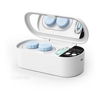 Megasonic - Detergente per lenti a contatto, portatile, automatico, con display digitale, 3 modalità di pulizia, porta di ricarica di tipo C per uso domestico