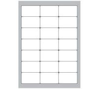 MEGASTAR Etichette Autoadesive bianche multiuso A4, 38,1 x 63,5 mm, laser e inkjet, 100ff, LP4MS-6338