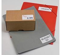 Megastar Etichette bianche adesive multiuso 200x142mm, Laser e Inkjet, 100 ff