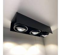 MEGATRON Cardano spot LED da soffitto 3 luci nero Megatron