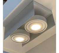 MEGATRON Cardano spot LED soffitto 2 luci bianco MT67034