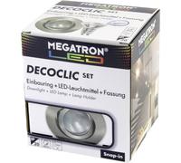 Megatron MT75403 Lampada da incasso LED (monocolore) GU10, GU5.3 4.5 W Ferro