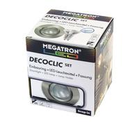 MEGATRON Spot LED Decoclic Set GU10 4,5W LED, ferro MT75403