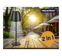 Megatron TAVOLA Solar MT68059 Lampada da tavolo a batteria LED (monocolore) 2 W