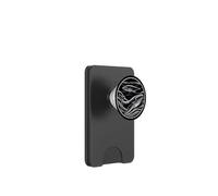 Megattere Balene Onde dell'oceano Minimal Marine Wildlife Art PopSockets PopWallet per MagSafe