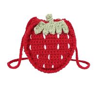 MEGAUK Borsa a tracolla per bambine a forma di cuore carino borsa a tracolla borsa a tracolla borsa principessa borsa per bambini borsa estiva da spiaggia in tessuto, 07823 Rosso