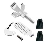 MEGAVOW 4 Pezzi Serratura Portatile Aggiornata, Serratura Privacy, Solida Blocco di Sicurezza Resistente, Serratura per Impieghi Gravosi, Senza Punzonatura, per Viaggiare Hotel Home Appartamento