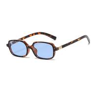 MEGAVOW Retrò Occhiali da Sole da Donna Uomo Vintage Occhiali da Sole Rettangolari Piccoli Moda Quadrati Protezione UV400 Anni 70 80 90