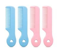 MEGAVOW Set di 4 Spazzola per Capelli per Bambini, Spazzola Districante per Capelli Bambina e Ragazzi, Spazzola per Massaggi per Capelli Bagnati e Asciutti, Bebè Regalo Carino