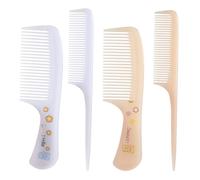 MEGAVOW Set di 4 Spazzole per Capelli e Pettini Bambina, Pettine Districante per Capelli Bagnati e Asciutti, Spazzola a Coda di Ratto per Parrucchieri Ragazze e Ragazzi, Regalo Carino