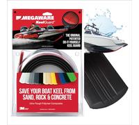 Megaware - Protezione autoadesiva per chiglia fai da te, prolunga la vita della tua barca, protegge da sabbia, rocce e letti di ostriche, 9 misure di kit, larghezza 12,7 cm, colore: nero