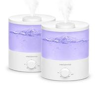 MegaWise Cool Mist Umidificatori per neonati, camera da letto, nursery, casa e ufficio | Vaporizzatore ultrasonico super silenzioso, grande ricarica superiore 2L, diffusore di olio essenziale, spegnim