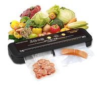 Megawise Potente ma compatta macchina sottovuoto One-Touch automatica per alimenti (nero)