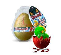 MEGGA EGG Uovo Gigante con 6 Draghi a Sorpresa che Crescono in Acqua fino a 12 cm - Giochi Educativi e Divertenti per Bambini dai 3 Anni - Ottima Idea Regalo