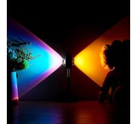 MEGHALI Proiettore 2 Colori in 1 Lampada da Tramonto Lampada da Tramonto e luci Arcobaleno Rotazione Regolabile di 180 Gradi Proiezione Luce Notturna a LED per Fotografia Selfie Home Decor