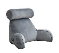 MEGHI Cuscino da Lettura con braccioli,Cuscino Lombare,Cuscino per Divano Letto Cuscino,Cuscino per la Schiena con Rullo per Il Collo,Ideale per Letto,Giochi,Lettura,Relax o Guardare la TV