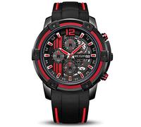 MEGIR Orologio da polso da uomo, analogico, al quarzo, con cinturino in silicone morbido, cronografo, calendario automatico, funzione impermeabile 2097 Sandali Adventure Seeker, punta chiusa - T - Bambini