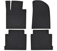 Megiteller Car Floor Mats Custom Fit for Hyundai Sonata 2015 2016 2017 2018 2019/2016-2020 Kia Optima Odorless Washable Heavy Duty Rubber (All Weather) Floor Liners Set Black