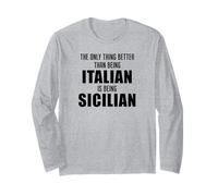 Meglio Che Essere Italiani è Essere Divertente Siciliano Maglia a Manica