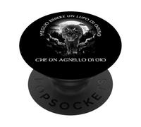 Meglio essere un lupo di Odino che un agnello di Dio Viking PopSockets PopGrip Adesivo