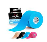 MEGLIO Nastro Kinesiologico, Rotolo 5m, Blu, Impermeabile, K Tape