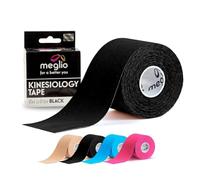 MEGLIO Nastro Kinesiologico, Rotolo 5m, Nero, Impermeabile, K Tape