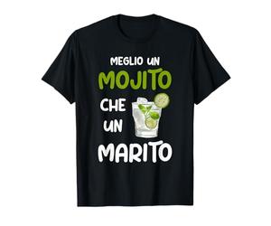 Meglio un Mojito che un Marito aforisma frase divertente Maglietta