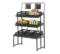 MegLob 1 Set Di Scarpetta Al Dettaglio, Supporto Per Verdure Di Frutta Commerciale, Supporto Per Cesti Di Stoccaggio Di Verdure Di Grande Capacità Per Negozi,B