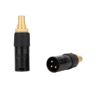MeGLob Adattatore for Presa Maschio-Femmina da 2 Pezzi, Spina placcata in Oro, Adattatore for Presa Femmina, Spina for Cavo bilanciata in Oro (Color : XLR M to RCA F)