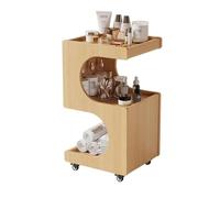 MegLob Carrello Compatto Per Salone Di Bellezza, Carrello Per Estetista Con Ruote, Carrello Moderno Per Postazione Di Lavoro Per Estetista, Mobiletto Portaoggetti Mobile Per SPA,Light