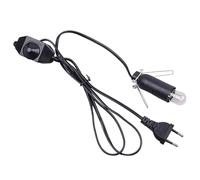 MeGLob Cavo di Alimentazione Nero da 1,5 m con Interruttore dimmer Base con Clip in Metallo Spina for Presa for Lampada a Sospensione for Lampada lavica di Roccia salata