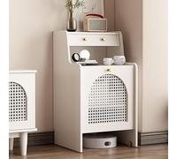 MegLob Dexule Mobile Porta Aspirapolvere Robot, Stazione Base E Credenza Per Robot Aspirapolvere Multifunzione, Scaffale Pulitore Con Ruote Invisibili, Per Soggiorno,White 45cm width