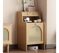 MegLob Dexule Mobile Porta Aspirapolvere Robot, Stazione Base E Credenza Per Robot Aspirapolvere Multifunzione, Scaffale Pulitore Con Ruote Invisibili, Per Soggiorno,Wood 55cm width