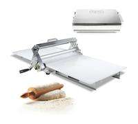 MegLob Laminatrice Per Pasta Per Croissant Commerciale, Sfogliatrice Professionale, Sfogliatrice Da Banco Pieghevole in Acciaio Inossidabile Per Croissant,Model 300