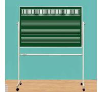 MegLob Lavagna Per Personale Musicale in Classe, Lavagna Nera Fronte-Retro E Notazione Personale Di Teoria Musicale, Lavagna Per Appunti Musicali Fronte-Retro Per Insegnante Di Pianoforte