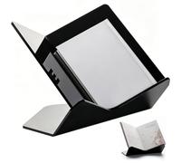 MegLob Libreria/Espositore in Acrilico Trasparente Con Ripiano; Supporto Verticale in Stile Cavalletto Per Libri E Spartiti; Adatto Per Esporre Libri, Spartiti, Opere D'arte E CD,Nero