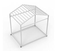 MegLob Porta del Tappetino da Yoga Mobile, Rack di Stoccaggio di Tappetini da Yoga, Carrello Organizzatore di Tappetino da Yoga A Grande capacità per Studio di Yoga,White for 15 Mats