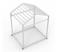 MegLob Porta del Tappetino da Yoga Mobile, Rack di Stoccaggio di Tappetini da Yoga, Carrello Organizzatore di Tappetino da Yoga A Grande capacità per Studio di Yoga,White for 13 Mats
