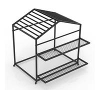 MegLob Porta del Tappetino da Yoga Mobile, Rack di Stoccaggio di Tappetini da Yoga, Carrello Organizzatore di Tappetino da Yoga A Grande capacità per Studio di Yoga,Black PRO for 15 Mats
