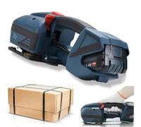 MegLob Reggiatrice Elettrica Con Batteria Da 4000 Mah, Reggiatrice Automatica Per Imballaggio Di Pallet, Kit Di Strumenti Di Reggiatura Portatile Leggero Per Pacchi,2 batteries